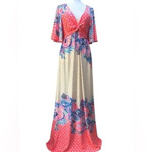 Floral print long dress